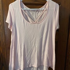 Strappy Crew Neck Tee